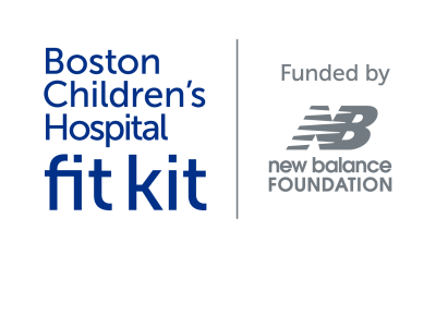 Logo: Boston Children's Hospital fit kit | Funded by New Balance Foundation